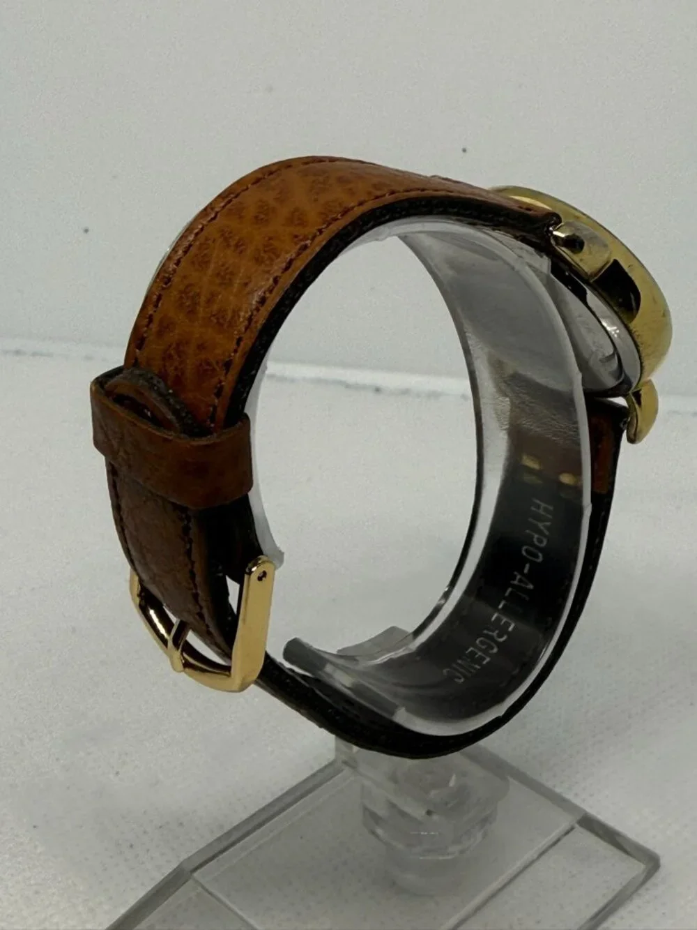 Black Hills 12k Gold Leaf accents Women's Quartz Gold-Tone Brown Leather Watch - Picture 5 of 10